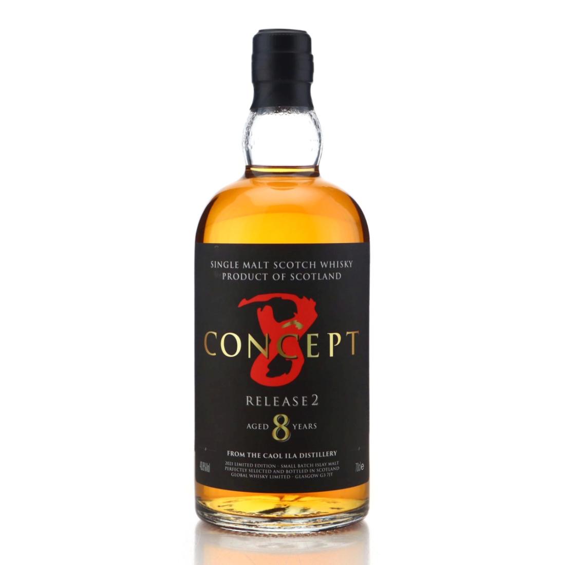 Caol Ila Concept 8 8 Year Old, American Oak Cask, Release No. 2, 2012, Global Whisky Limited, 40.8% whisky bottle