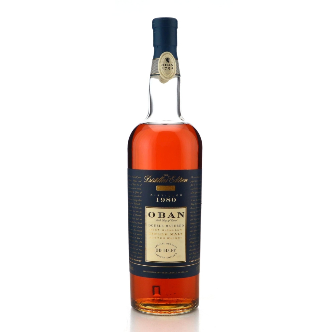 Image for Oban 1980 Distillers Edition OD 143.FF Litre