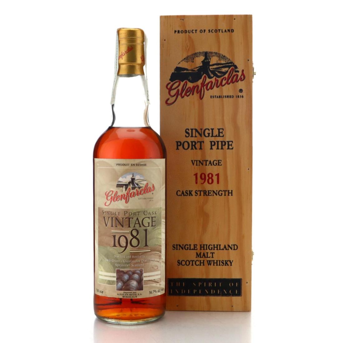 Glenfarclas 1981 Single Port Pipe Cask Strength