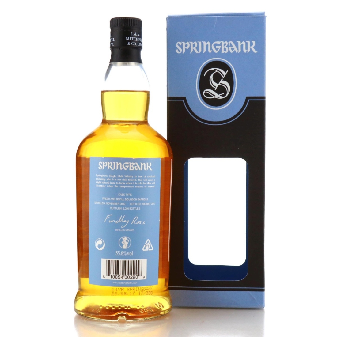Image for Springbank 2002 Bourbon Wood 14 Year Old