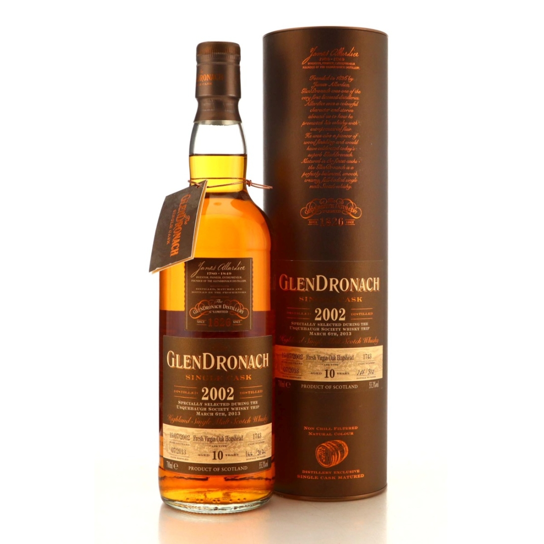 Image for Glendronach 2002 Single Cask 10 Year Old