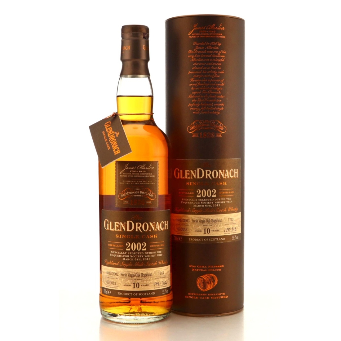 Image for Glendronach 2002 Single Cask 10 Year Old