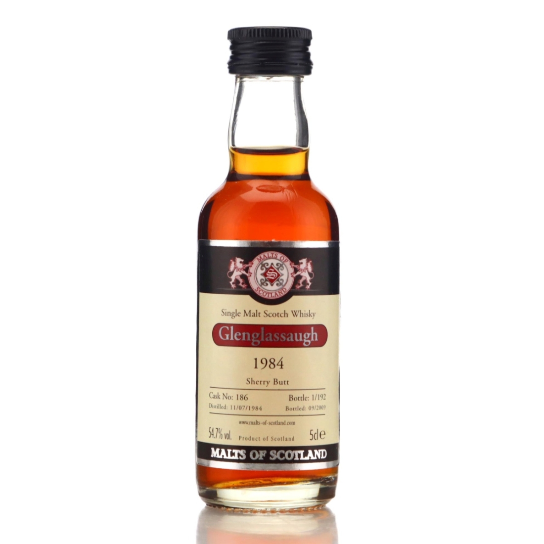 Image for Glenglassaugh 1984 Malts of Scotland Miniature