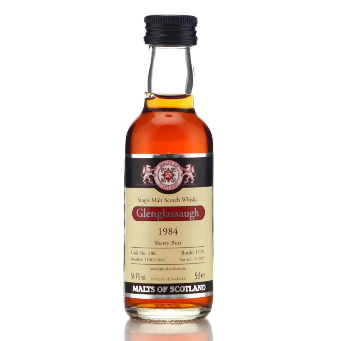 Image for Glenglassaugh 1984 Malts of Scotland Miniature