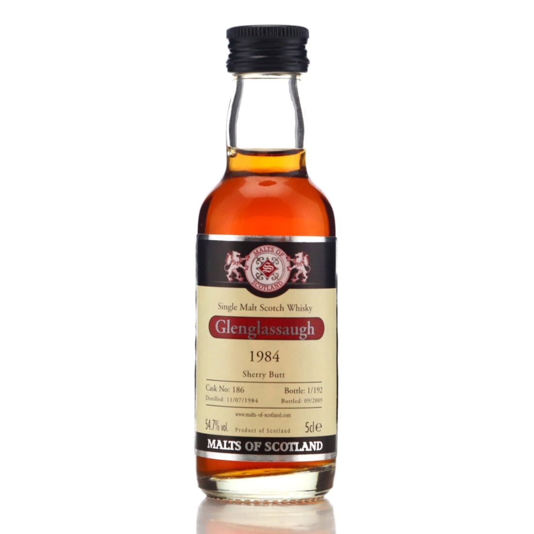 Image for Glenglassaugh 1984 Malts of Scotland Miniature