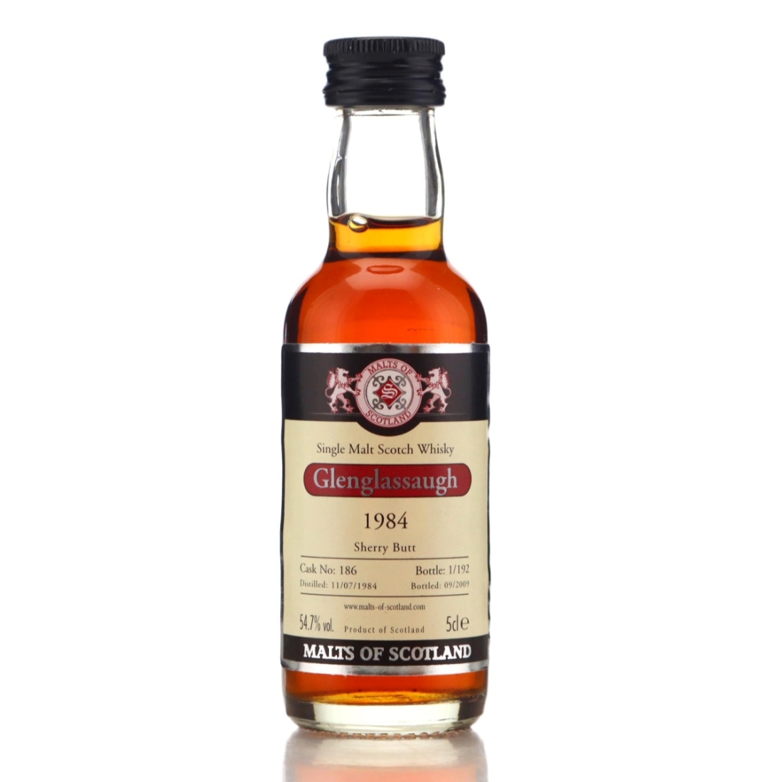 Image for Glenglassaugh 1984 Malts of Scotland Miniature