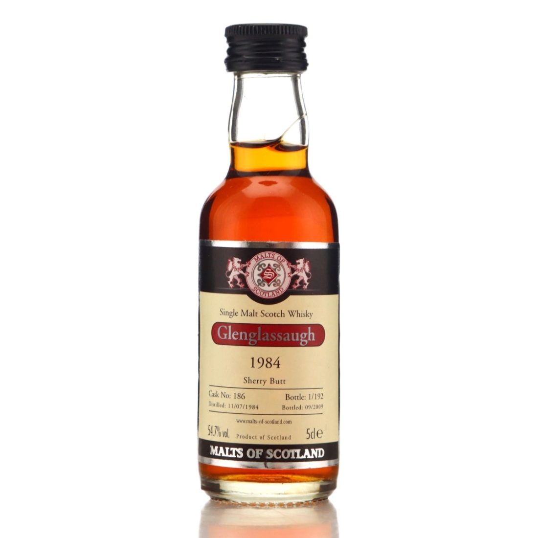 Image for Glenglassaugh 1984 Malts of Scotland Miniature