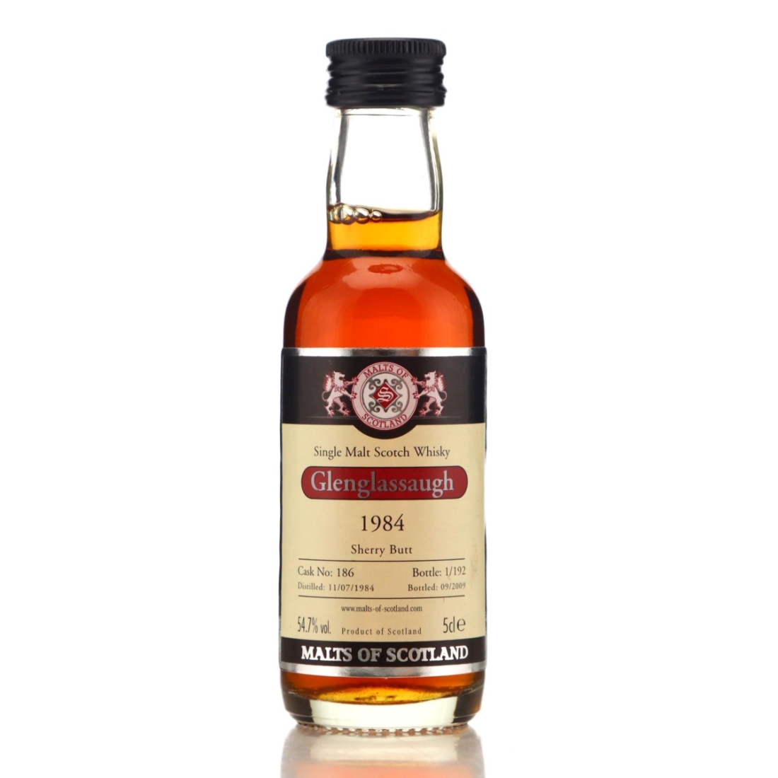 Image for Glenglassaugh 1984 Malts of Scotland Miniature