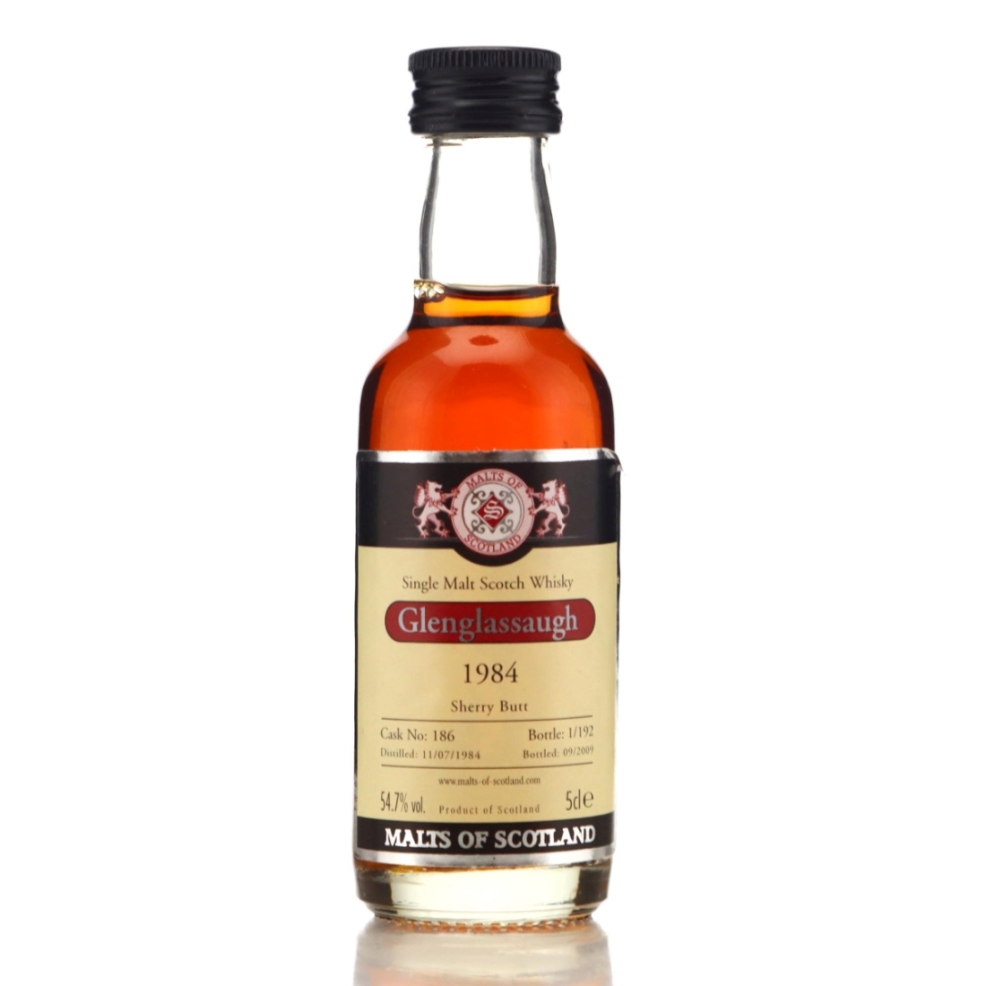 Image for Glenglassaugh 1984 Malts of Scotland Miniature