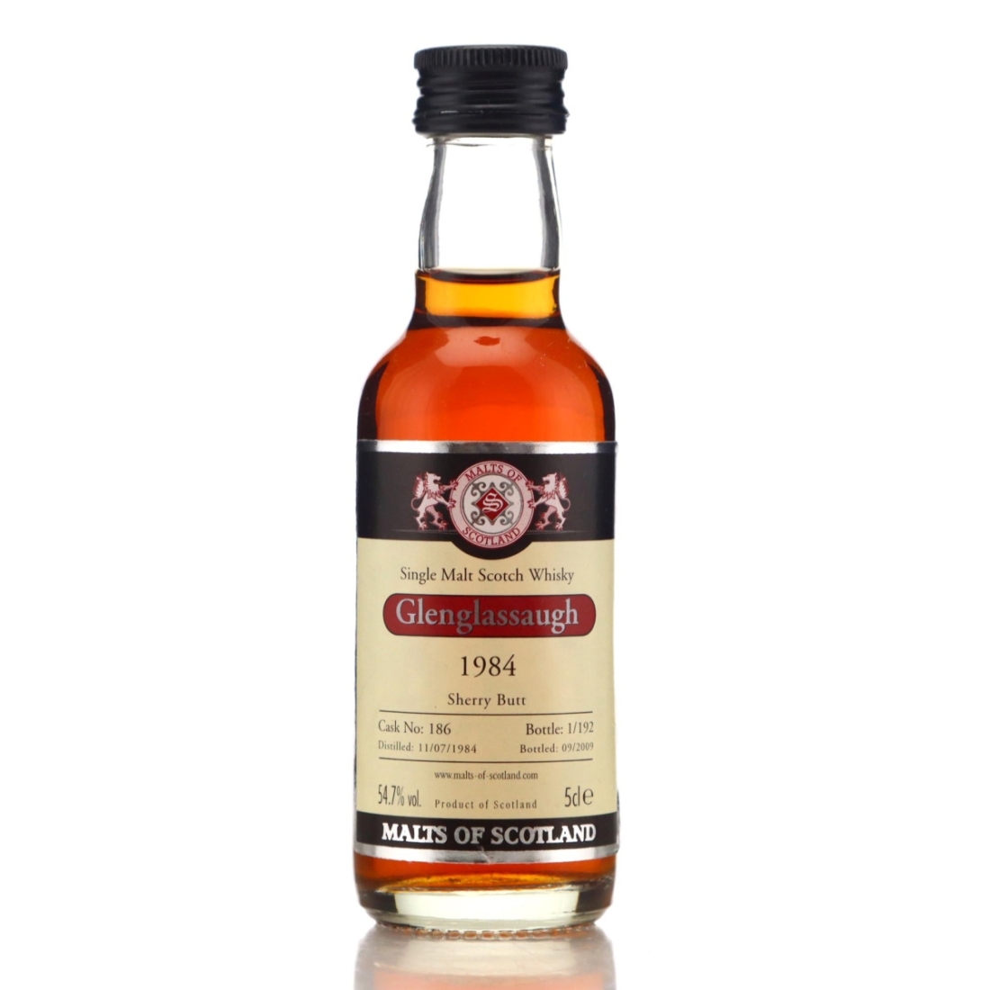 Image for Glenglassaugh 1984 Malts of Scotland Miniature