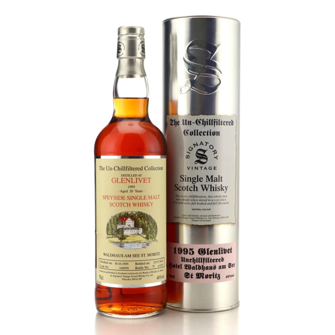 Image for Glenlivet 1995 The Un-Chillfiltered Collection 20 Year Old