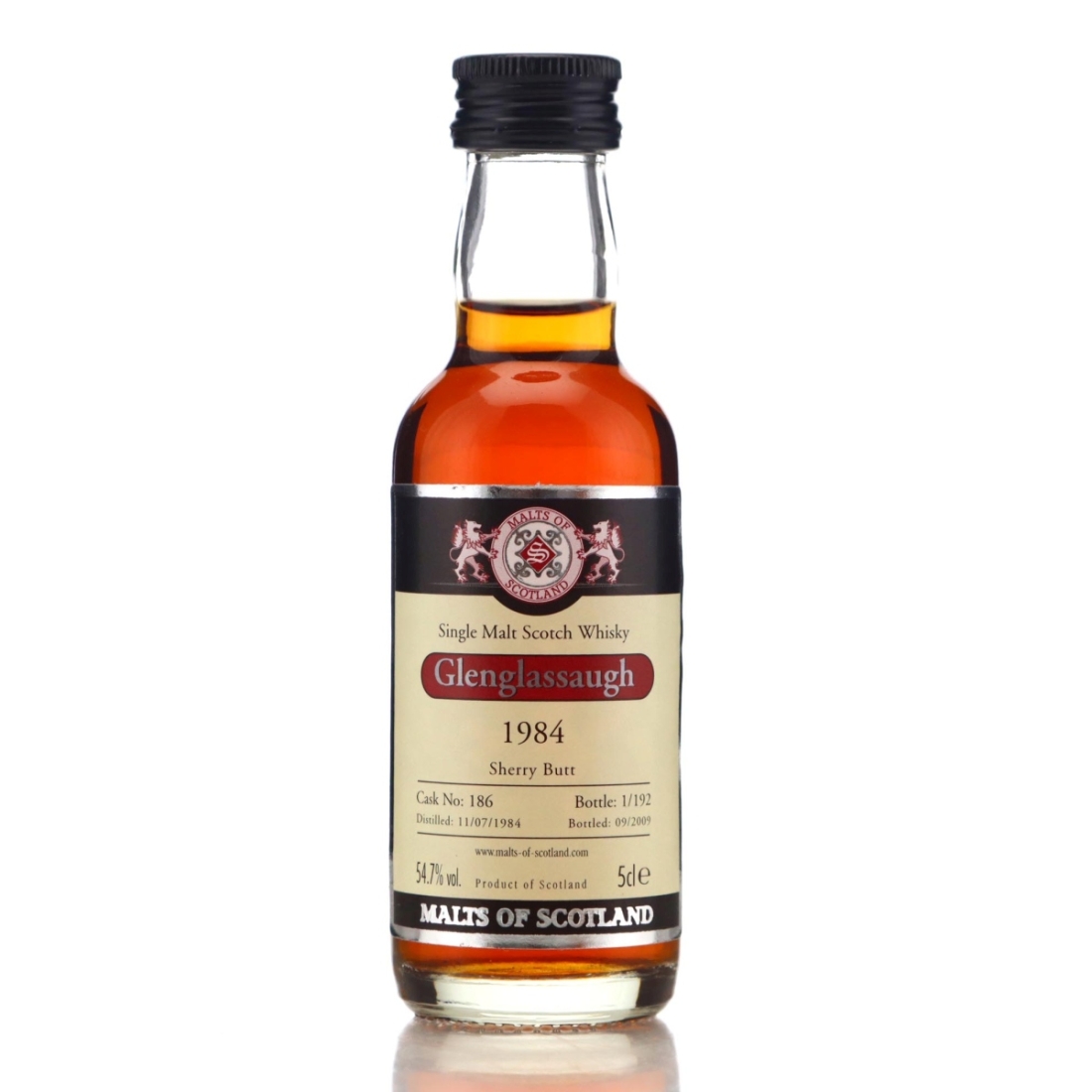 Image for Glenglassaugh 1984 Malts of Scotland Miniature