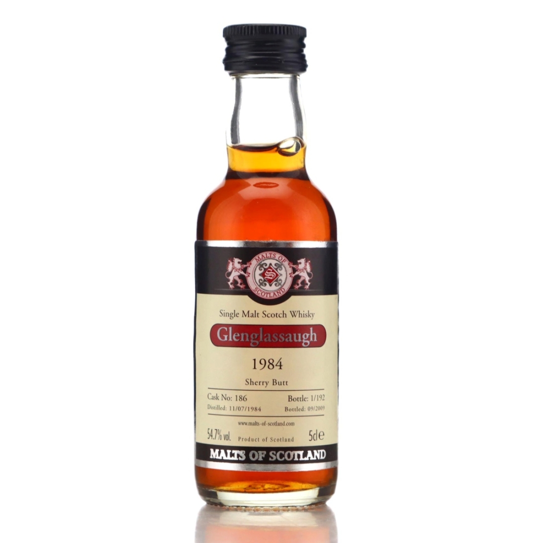 Image for Glenglassaugh 1984 Malts of Scotland Miniature
