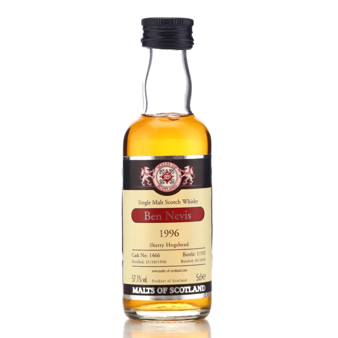 Image for Ben Nevis 1996 Malts of Scotland Miniature