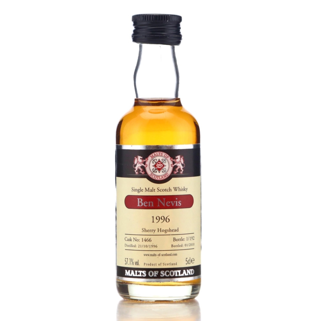 Image for Ben Nevis 1996 Malts of Scotland Miniature