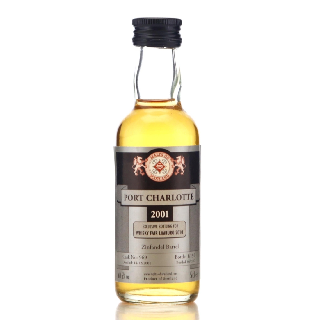 Image for Port Charlotte 2001 Malts of Scotland Miniature