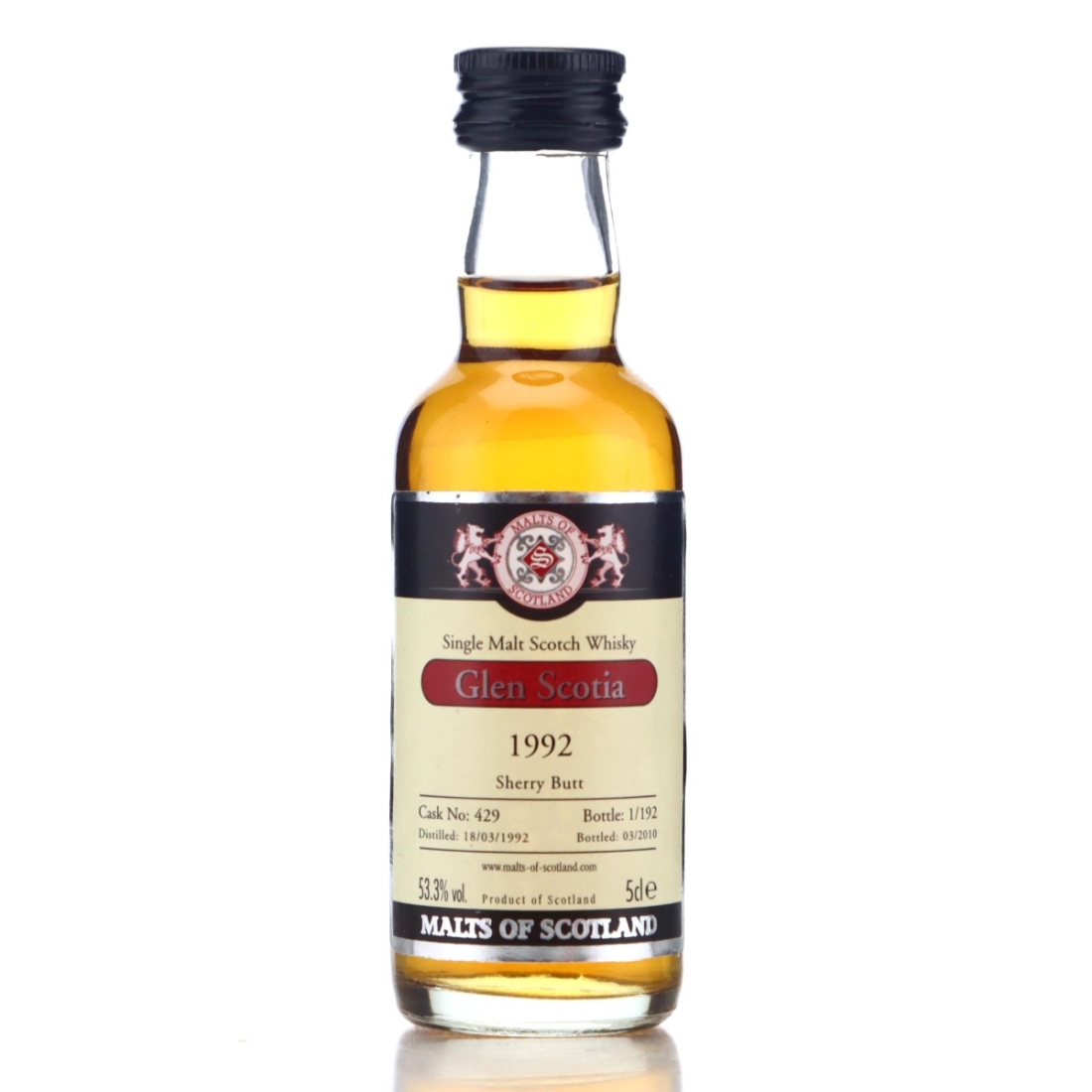 Image for Glen Scotia 1992 Malts of Scotland Miniature