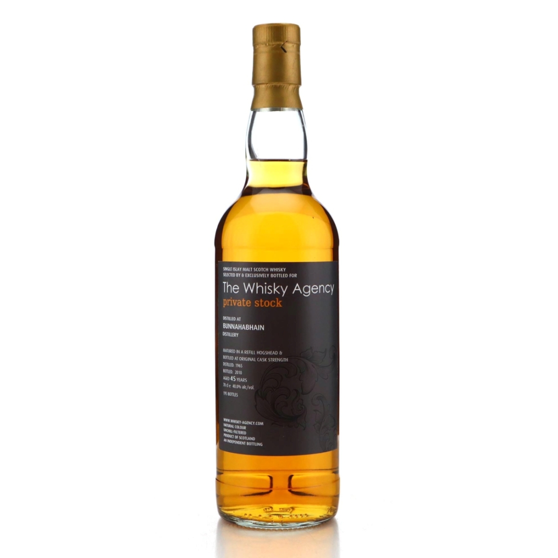 Image for Bunnahabhain 1965 Whisky Agency 45 Year Old Private Stock
