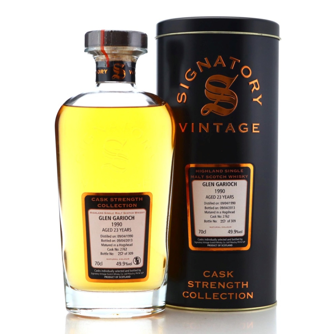 Image for Glen Garioch 1990 Signatory Vintage 23 Year Old Cask Strength