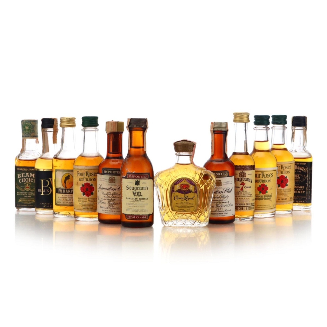 Image for American & Canadian Whisky Miniatures x 12