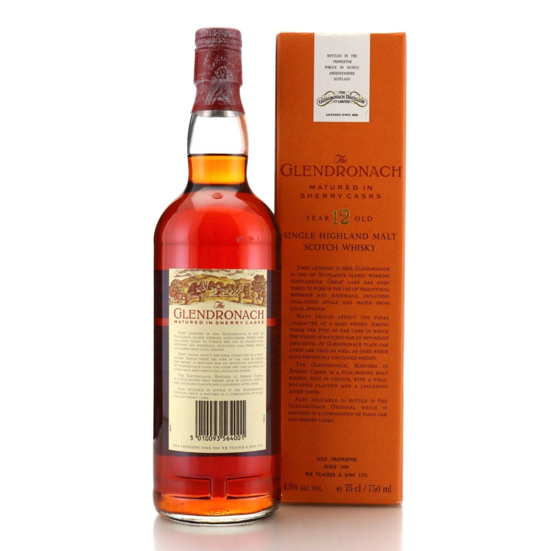 Image for Glendronach 12 Year Old - Wm. Teacher & Sons