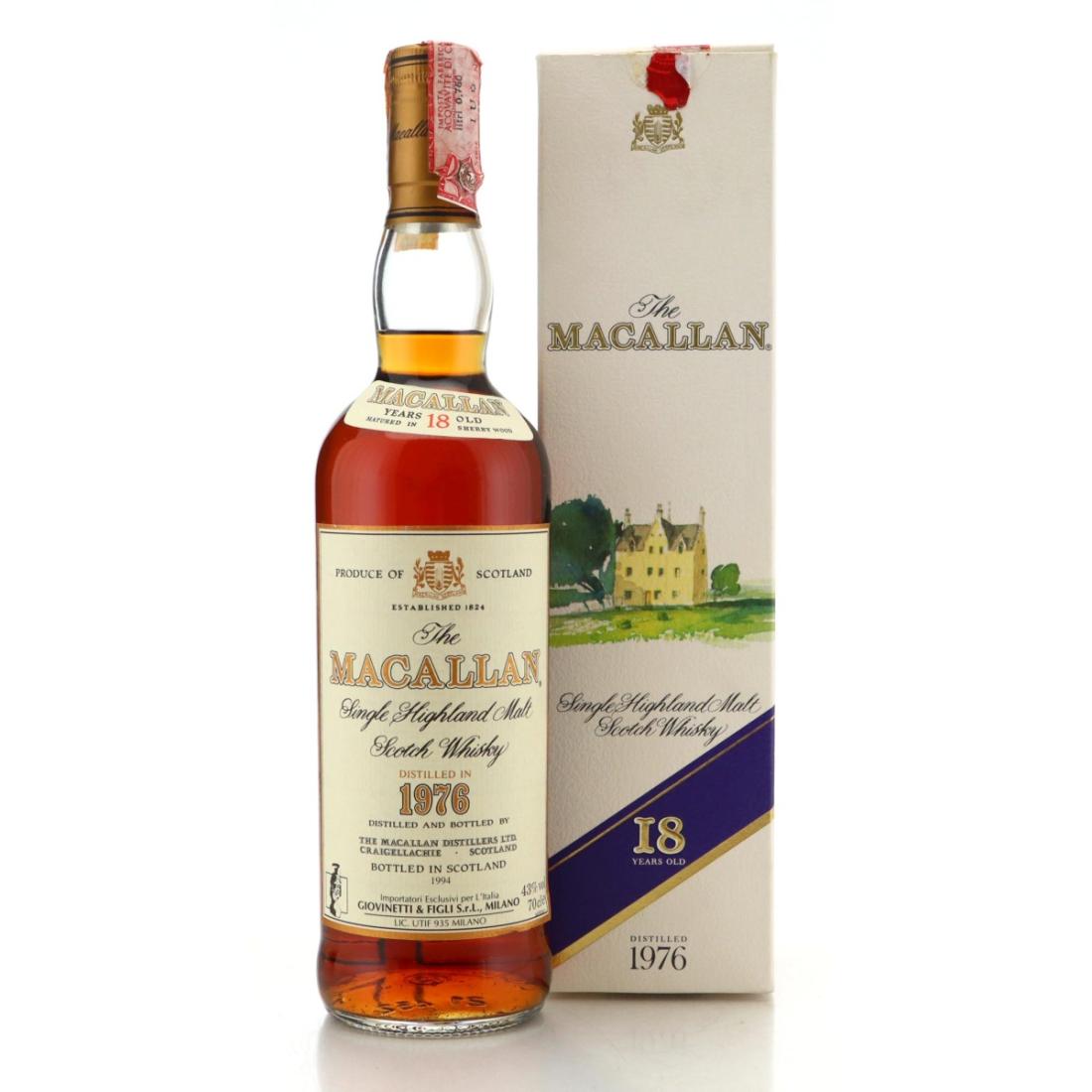 Macallan 1976 18 Year Old