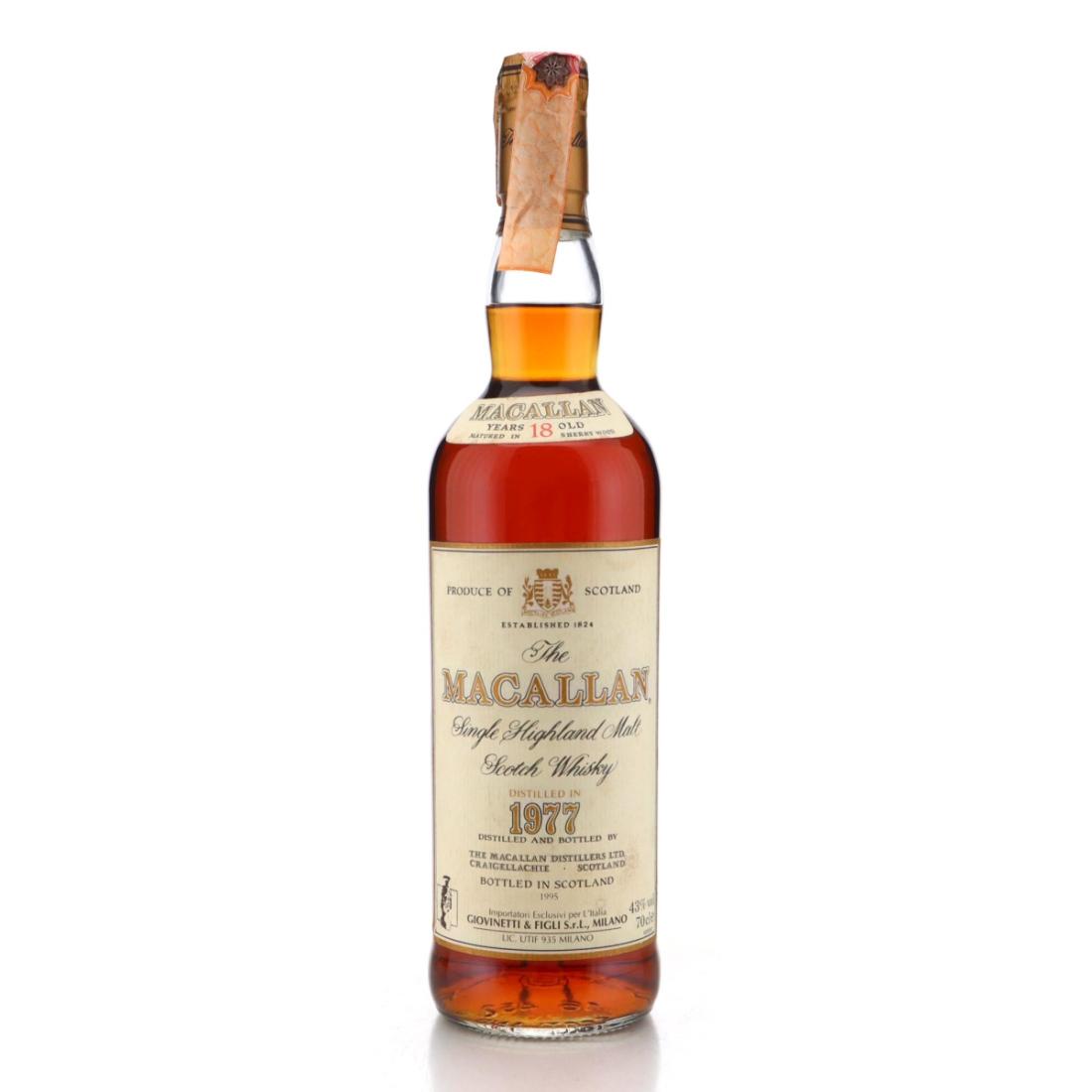 Macallan 1977 18 Year Old