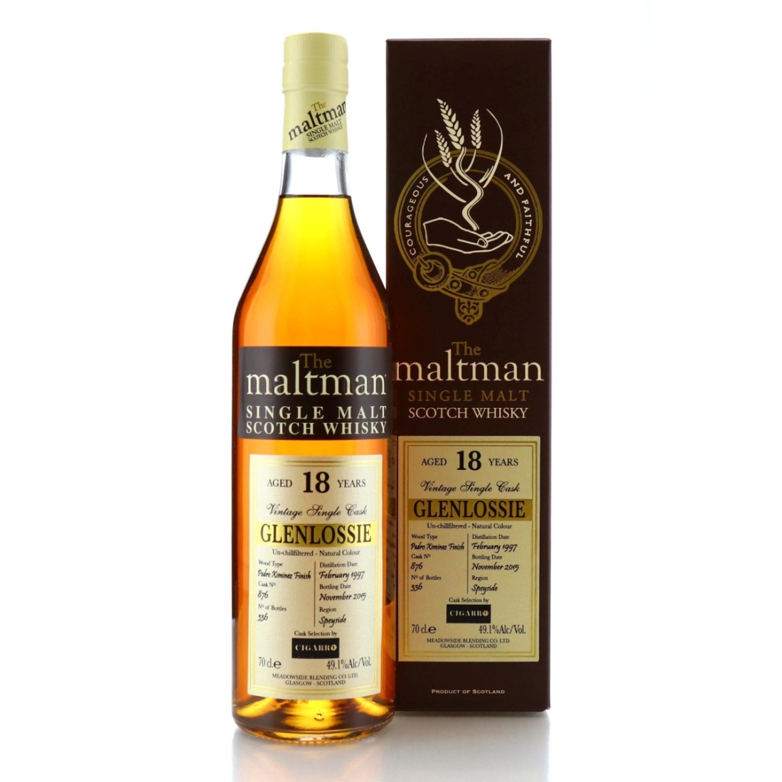 Image for Glenlossie 1997 The Maltman 18 Year Old 