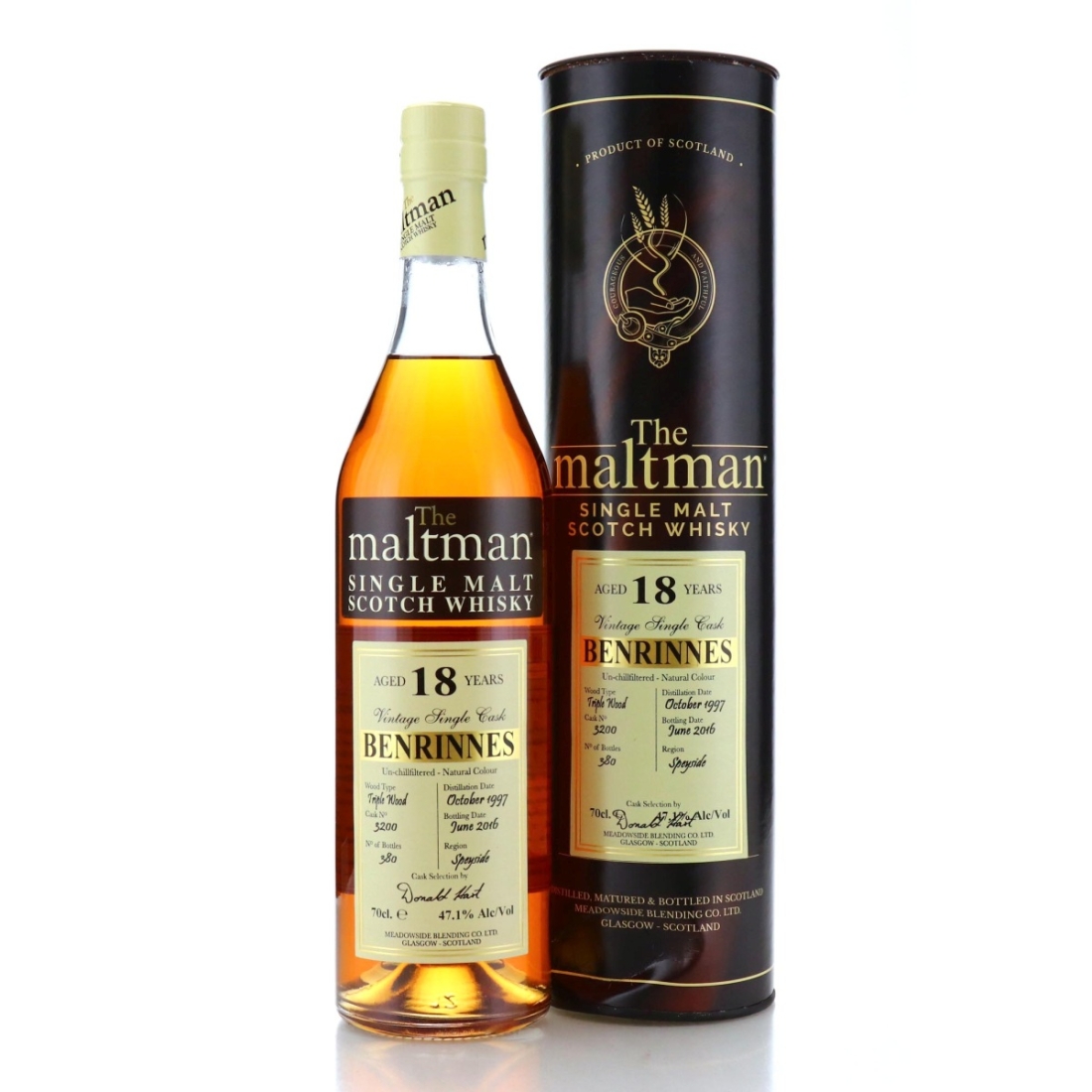 Image for Benrinnes 1997 The Maltman 18 Year Old