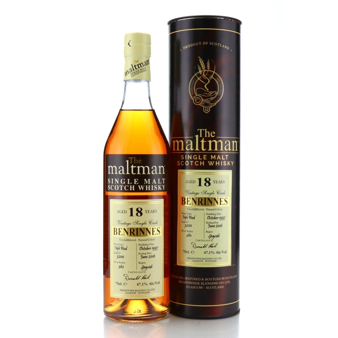 Image for Benrinnes 1997 The Maltman 18 Year Old