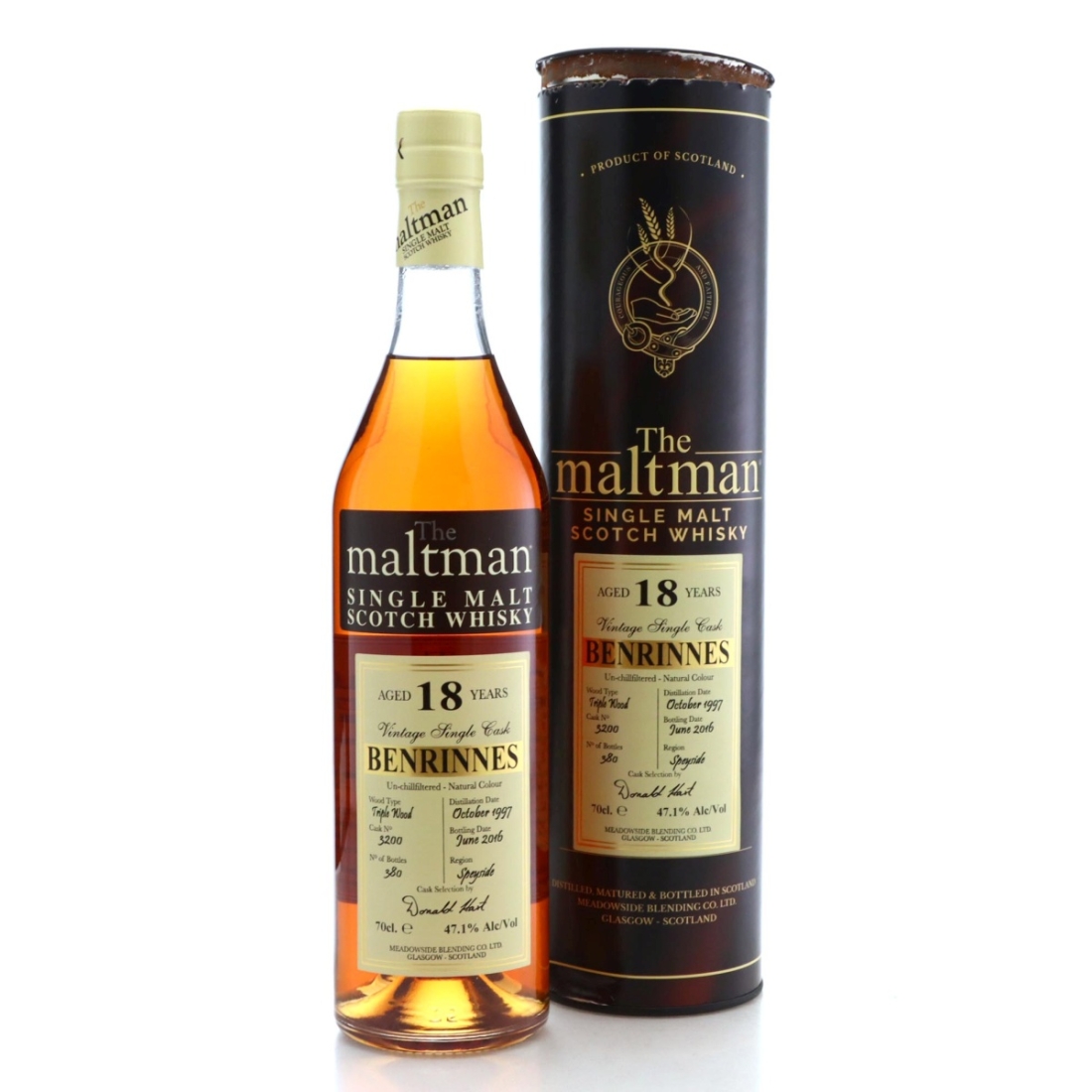 Image for Benrinnes 1997 The Maltman 18 Year Old