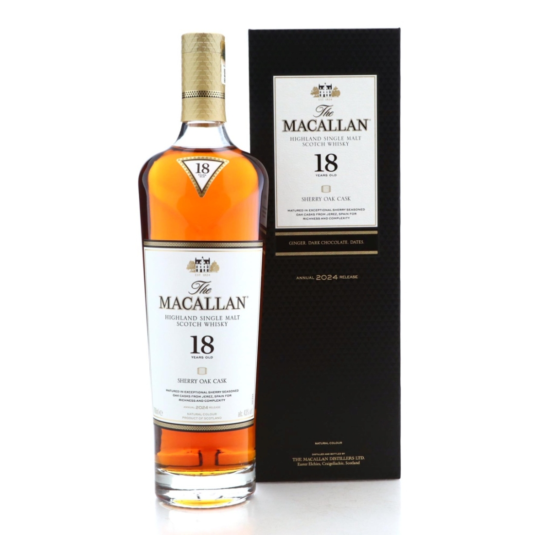 Image for Macallan 18 Year Old Sherry Oak Cask Annual 2024 Release