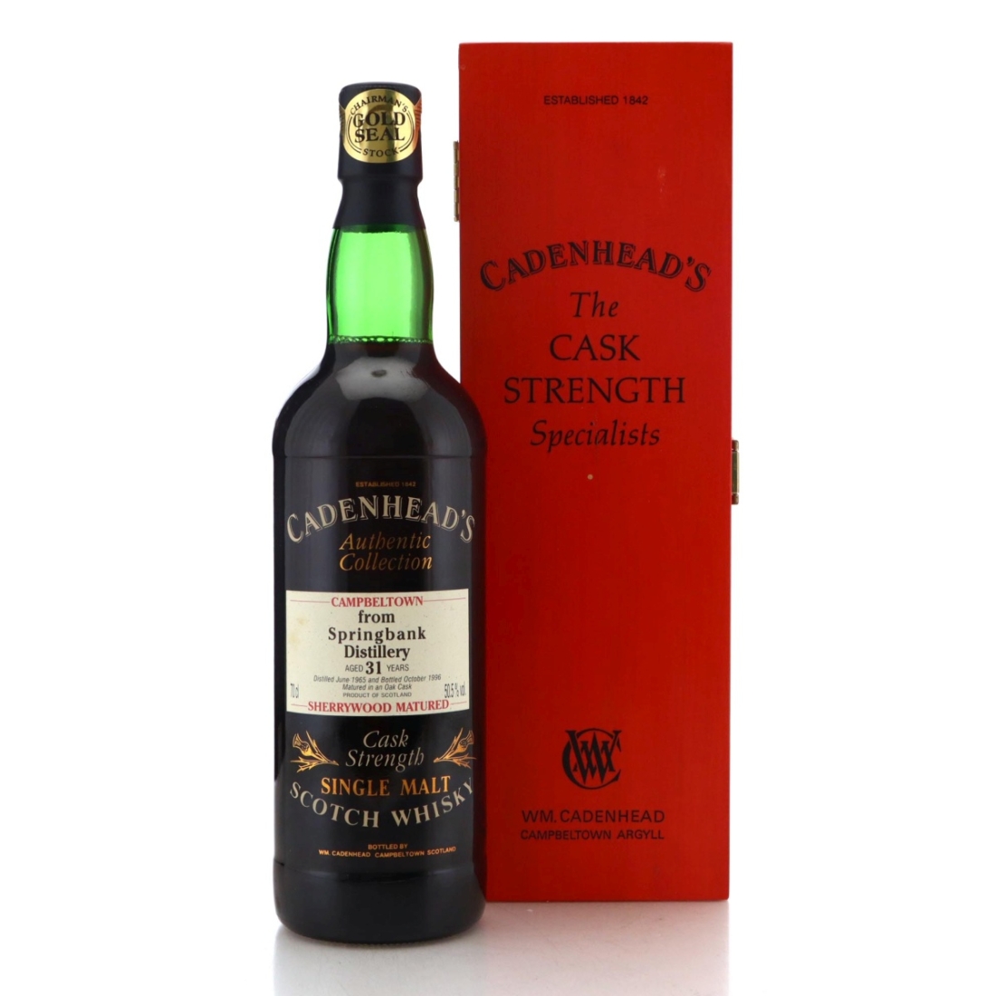Image for Springbank 1965 Cadenhead's Authentic Collection 31 Year Old