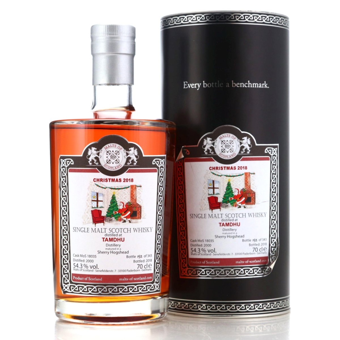 Image for Tamdhu 2000 Malts of Scotland Sherry Hogshead / Christmas 2018