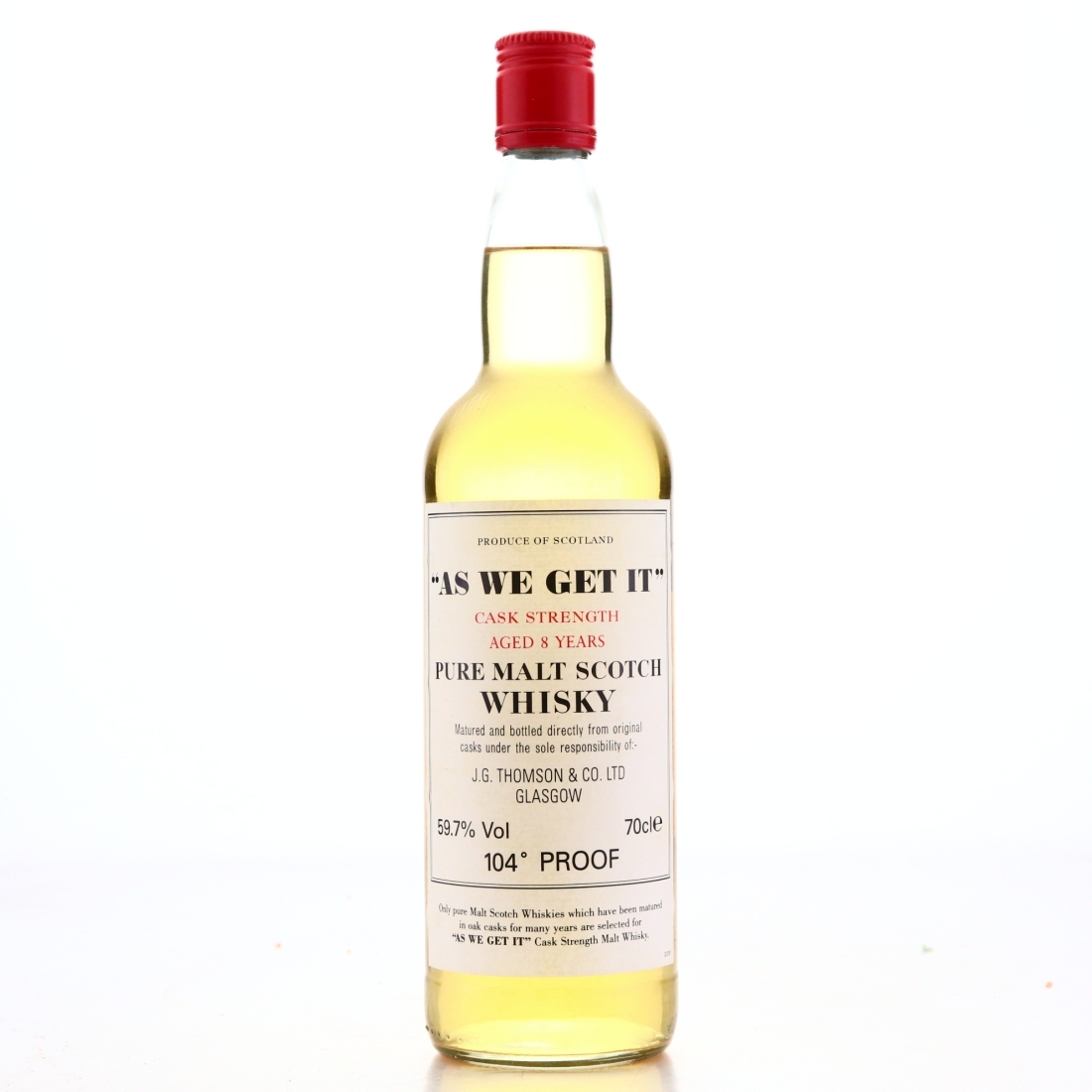 'As We Get It' 8 Year Old Pure Malt