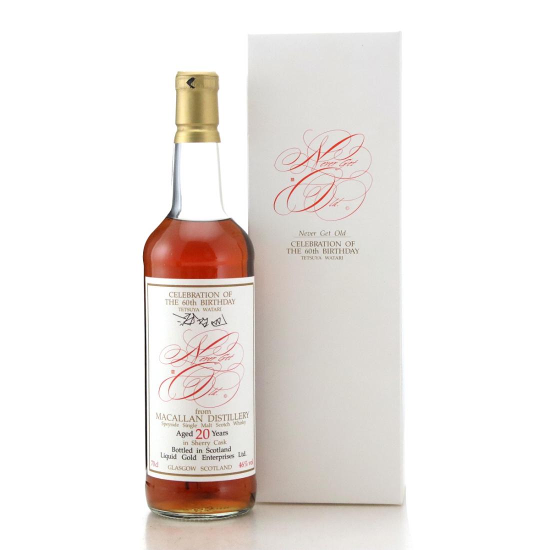 Macallan Never Get Old 20 Year Old Celebration of the 60th Birthday Tetsuya Watari