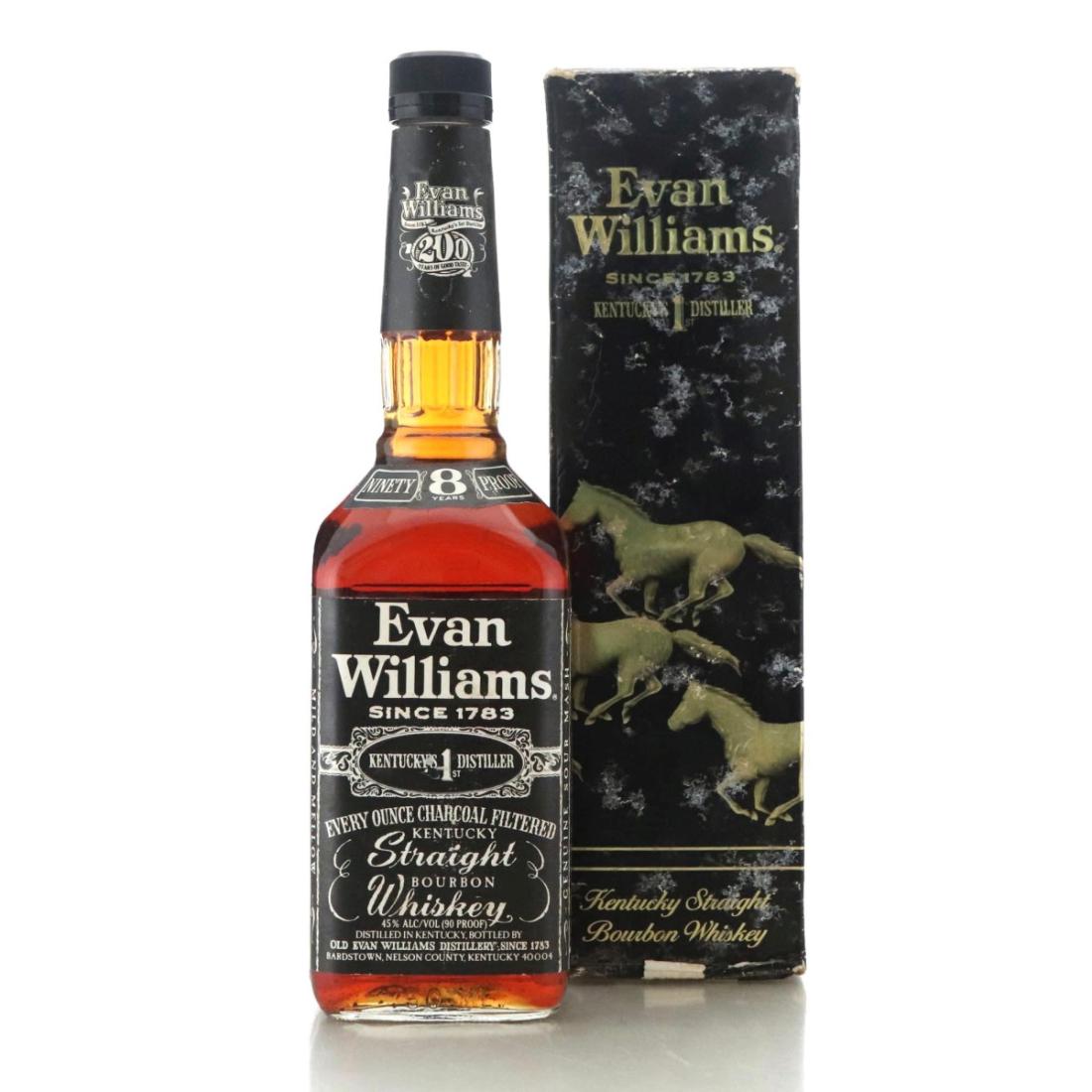 Evan Williams Kentucky Straight Bourbon 8 Year Old, 1990, 45% whisky bottle