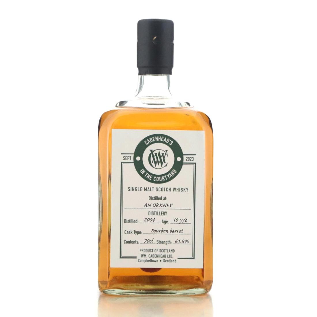 An Orkney Distillery In The Courtyard 19 Year Old, Bourbon Cask, 2004, Cadenhead's, 61.8% whisky bottle