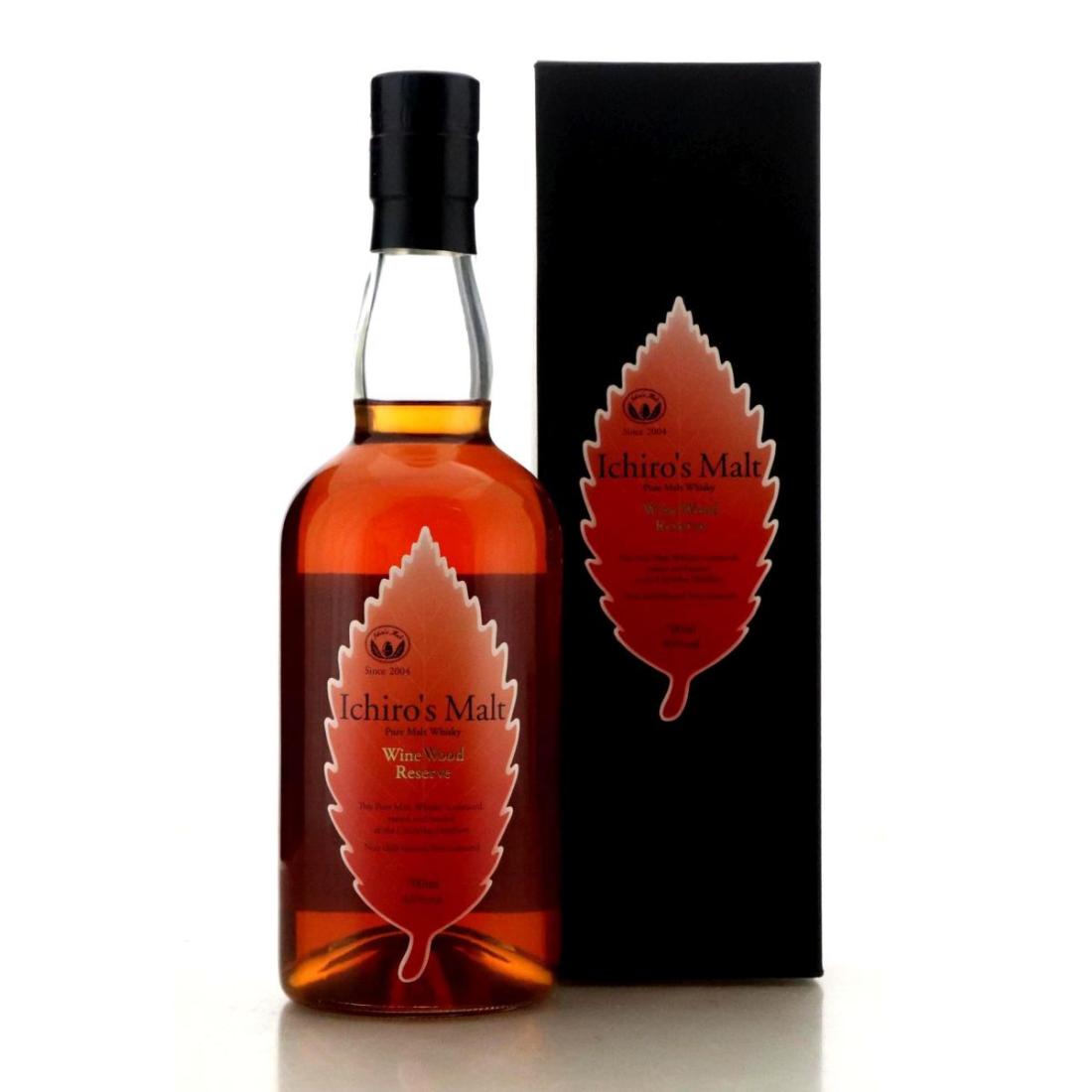 Ichiro's Malt Wine Wood Reserve, French Oak Wine Cask, 46% whisky bottle