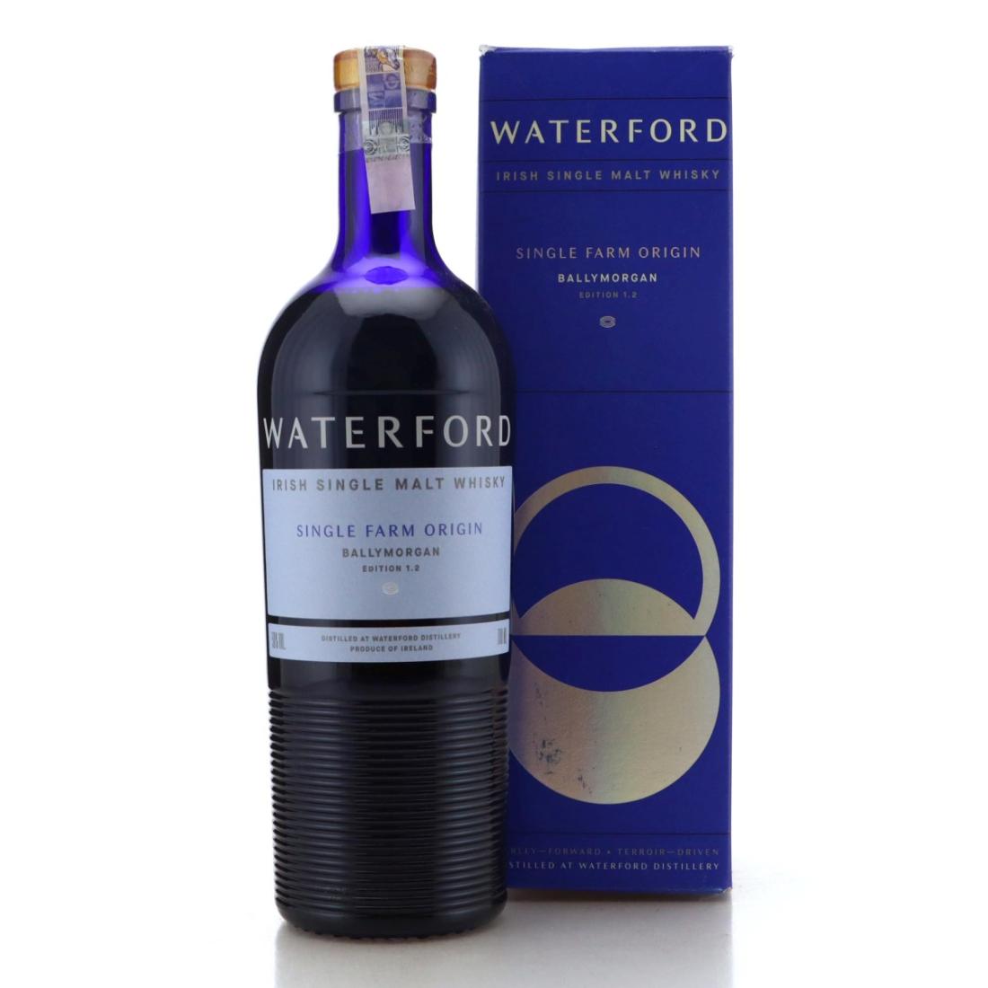 Waterford Single Farm Origin Ballymorgan Edition 1.2 4 Year Old, First-fill American oak & Premium French oak & Vin Doux Naturel & Virgin American oak Cask, F013E01-02, 2020, 50% whisky bottle