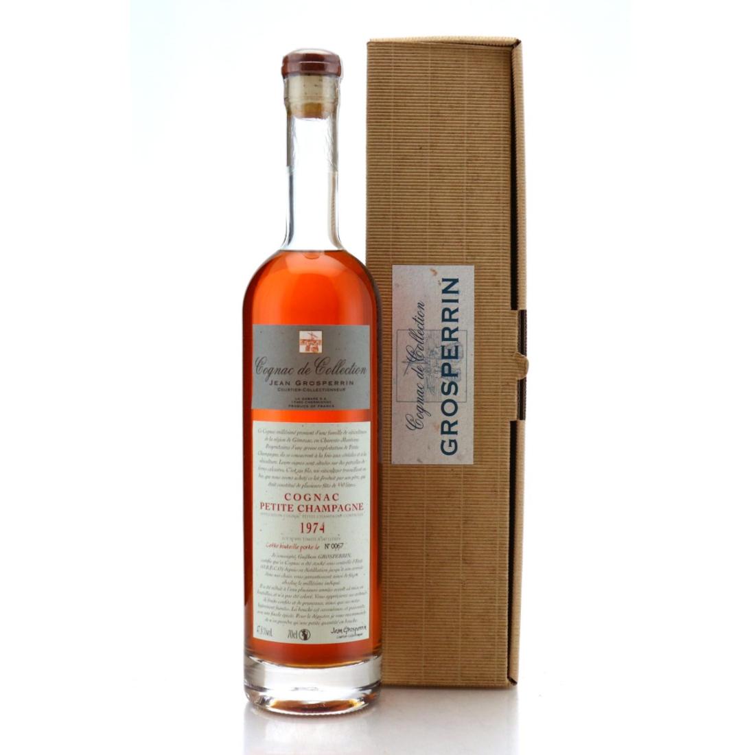 Jean Grosperrin 1974 Petite Champagne Cognac Lot No490