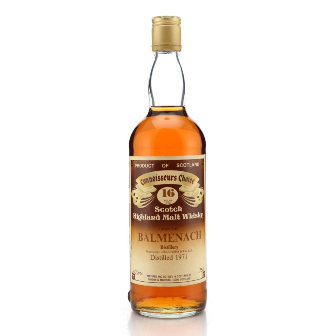 Balmenach Connoisseurs Choice 16 Year Old, 1971, Gordon & MacPhail, 40% whisky bottle