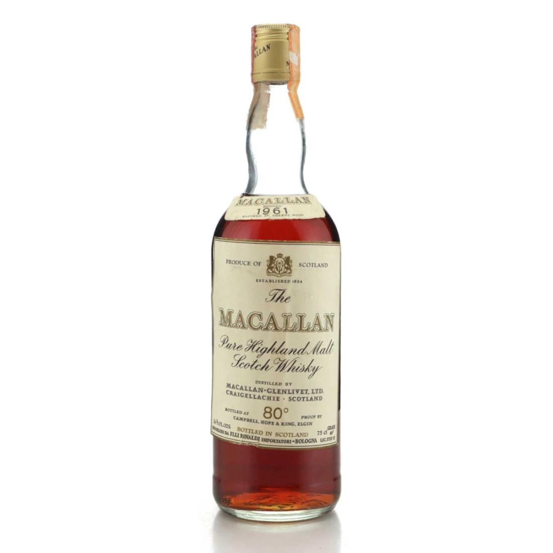 Macallan 1961 80 Proof