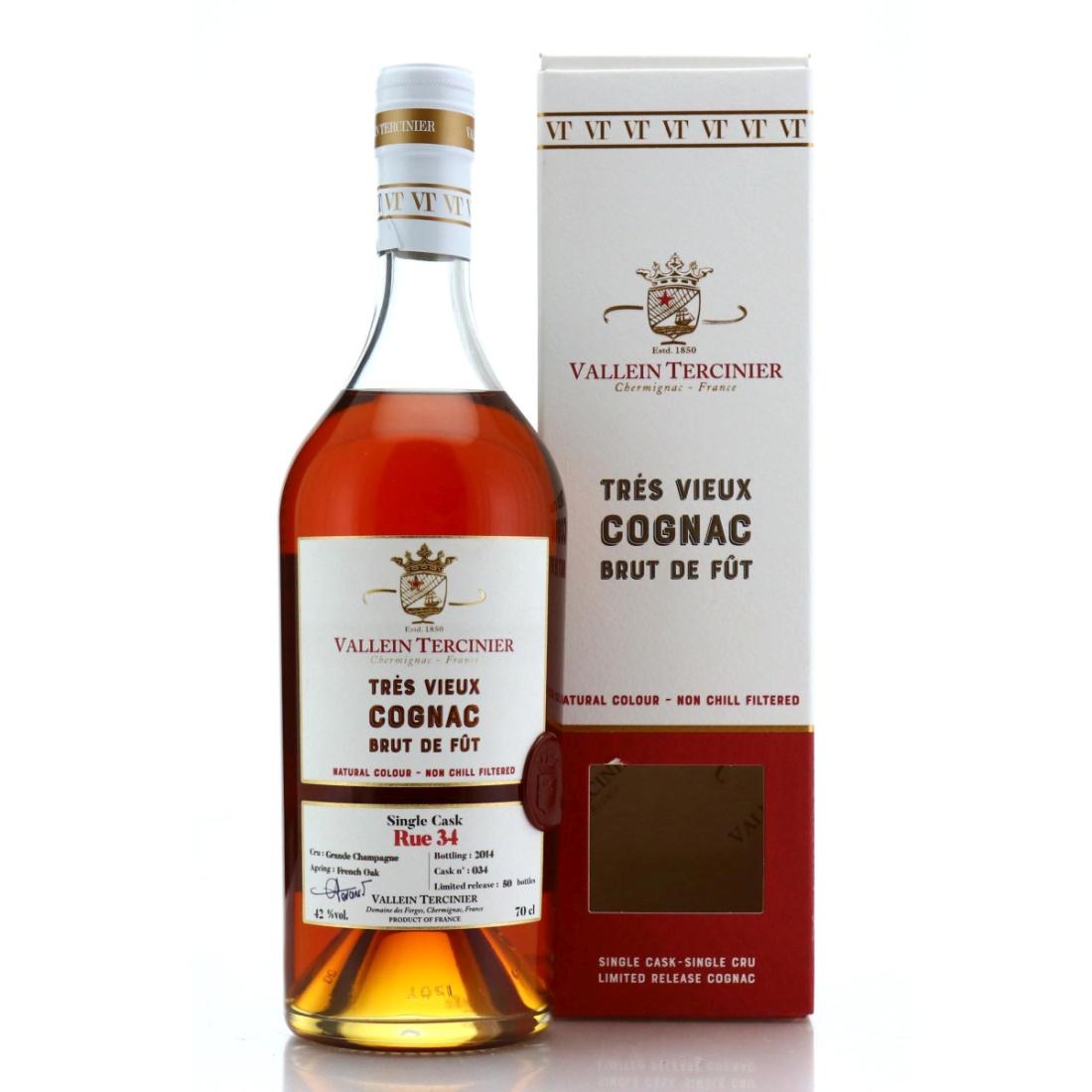 Valleintercinier Rue 34 Single Cask Tres Vieux Cognac Brut De Fut