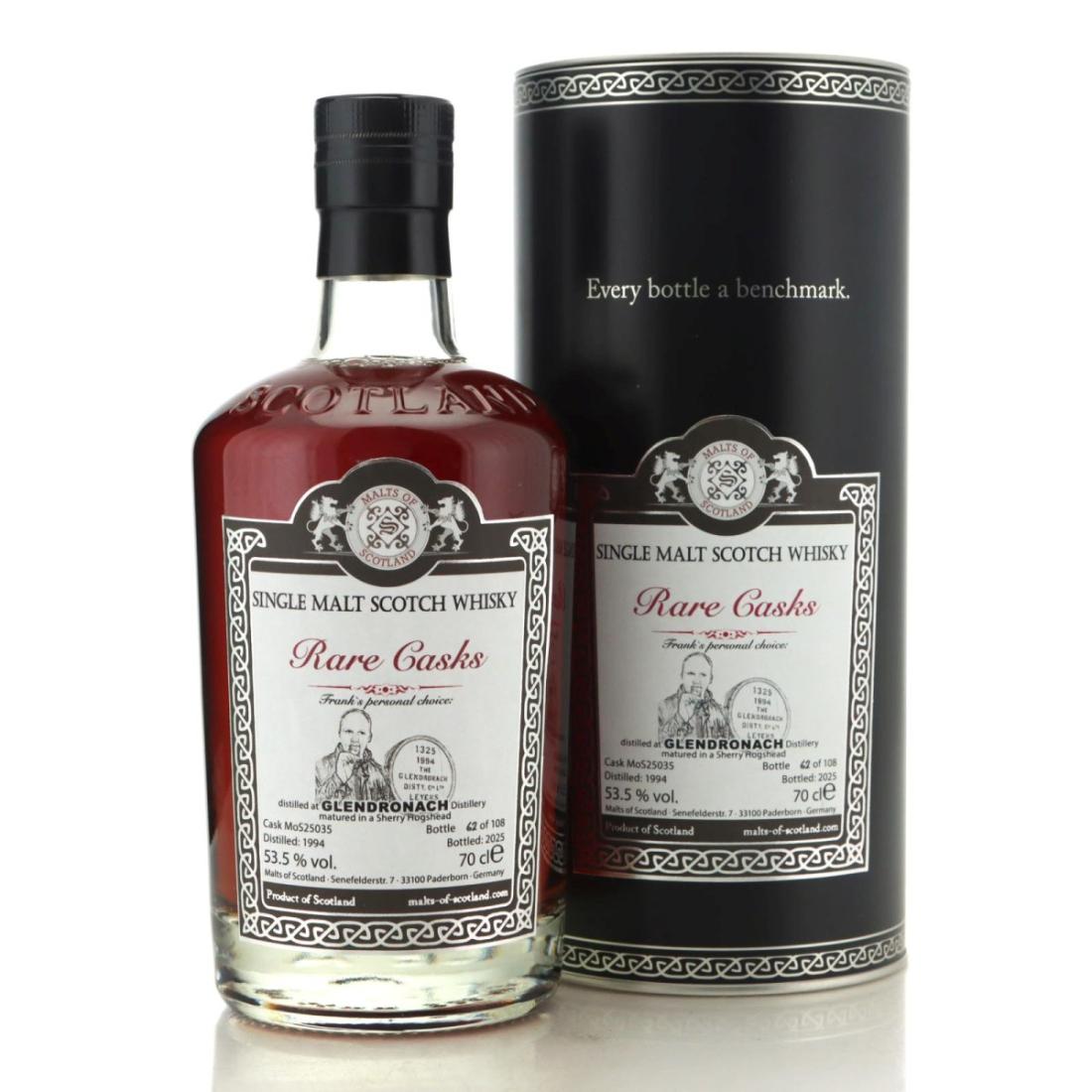 Glendronach 1994 Malts Of Scotland Rare Casks Franks Personal Choice