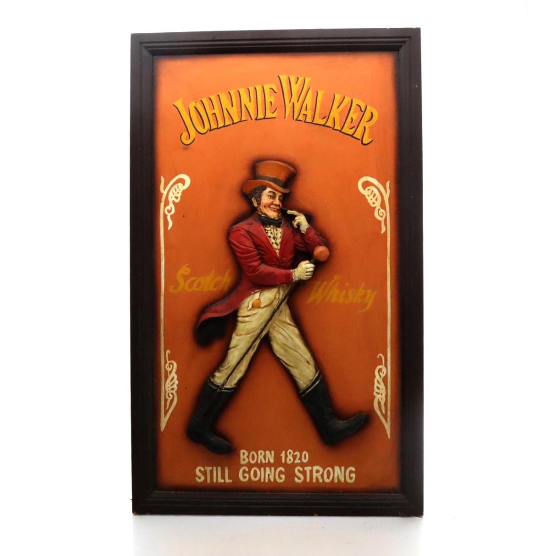 Johnnie Walker Striding Man Advertising Board whisky bottle