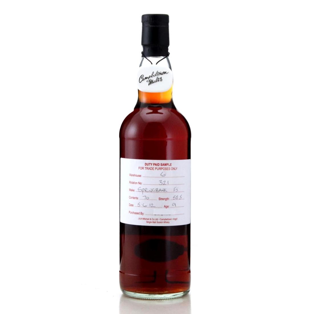 Springbank 2012 Duty Paid Sample 9 Fresh Sherry