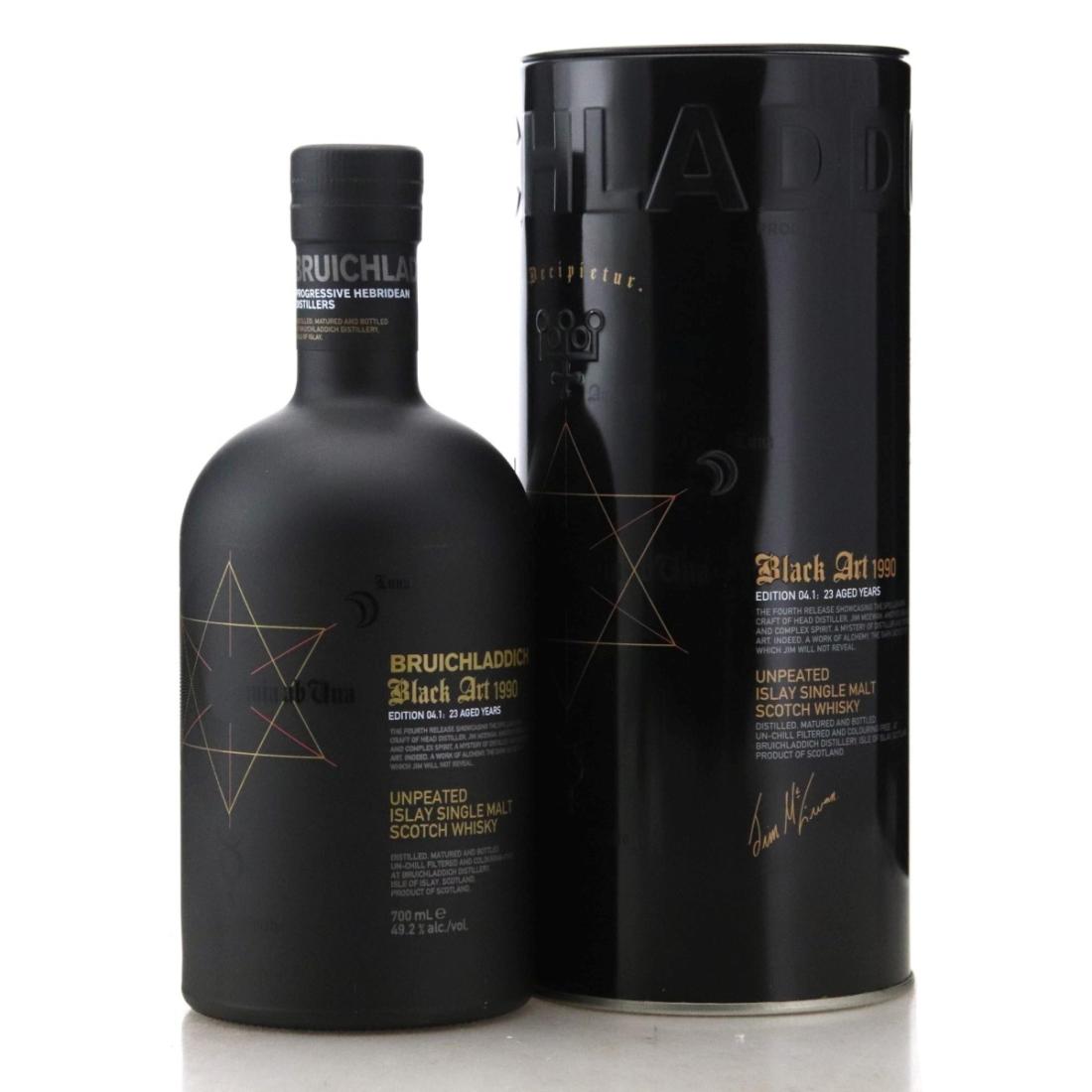 国内入手不可能　ブルイックラディ ブラックアート 1990 23年　E04.1 Bruichladdich 1990 Black Art 23 Year Old Edition 04.1 Whisky