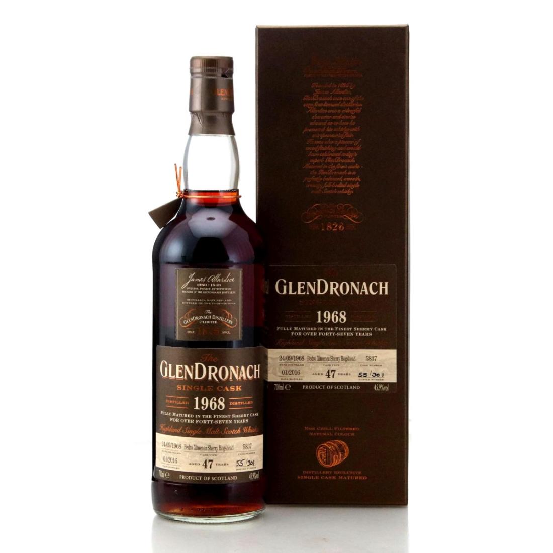 Glendronach 1968 Single Cask 47 Year Old