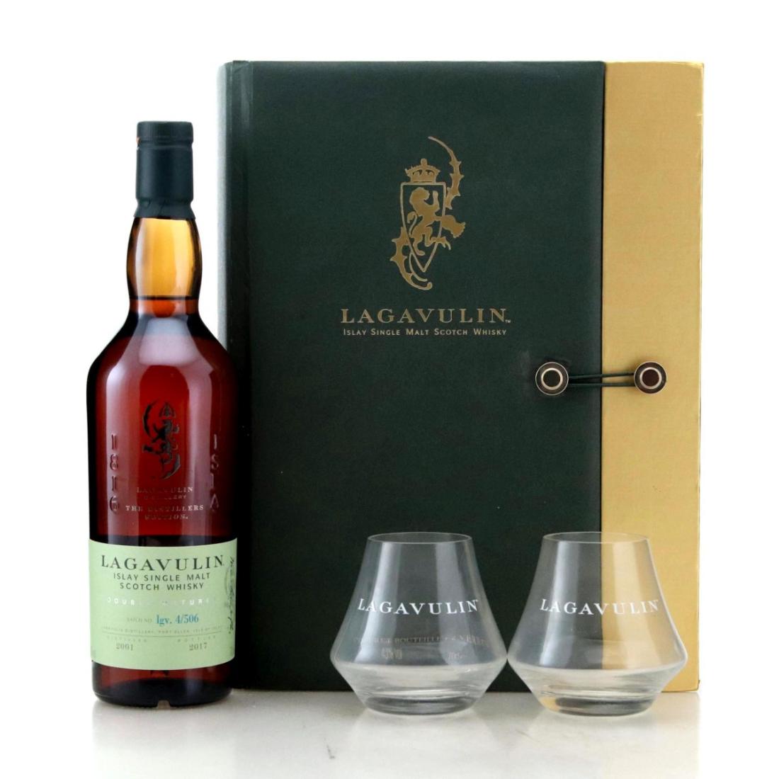 Lagavulin 2001 The Distillers Edition Lgv 4506 Glasses Gift Pack
